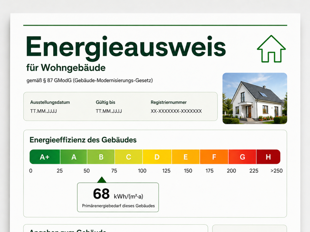 Technische Berechnungen und energetische Nachweise für ein Wohngebäude