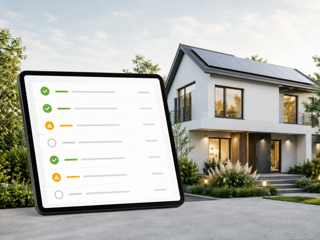 Qualitätskontrolle an energetisch relevanten Bauteilen eines Wohngebäudes